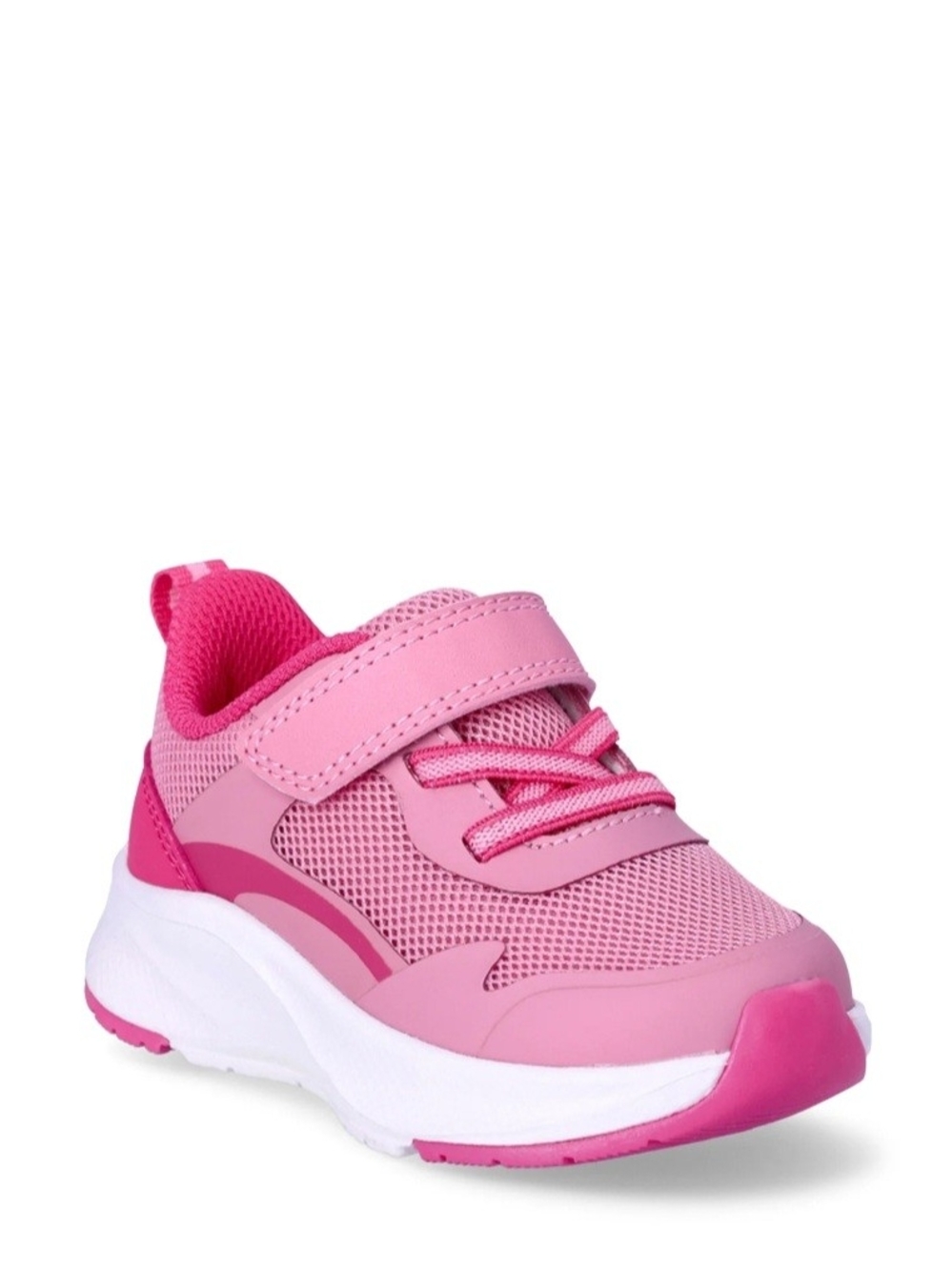 Athletic Works Pink Kids' Sneakers with Hook-and-Loop Strap